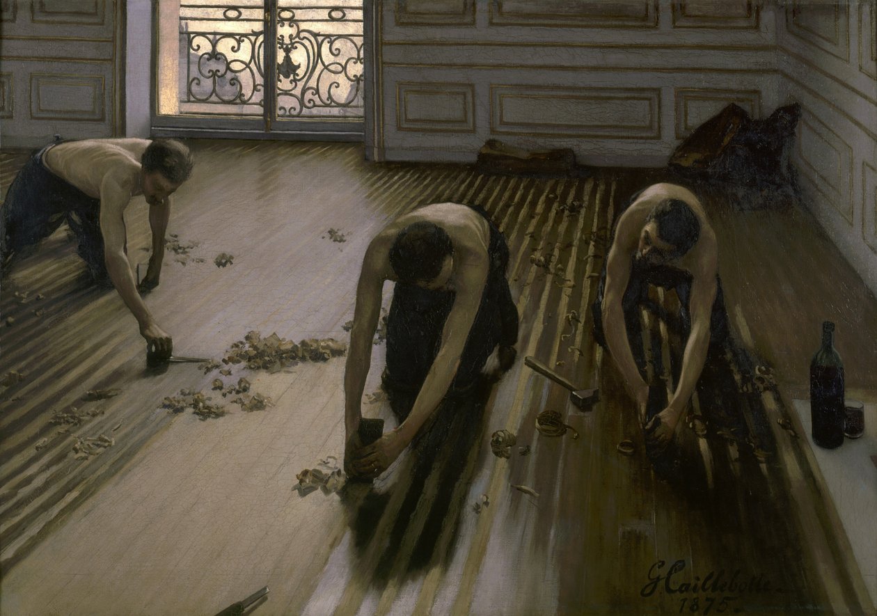 De Vloerschrapers, 1875 door Gustave Caillebotte