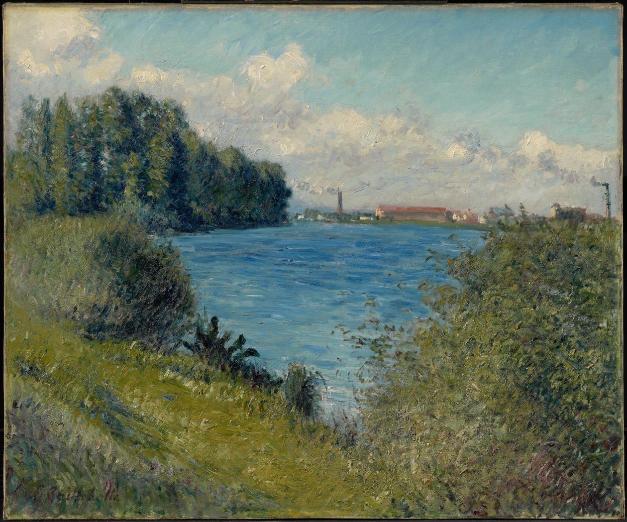De Seine bij Argenteuil door Gustave Caillebotte