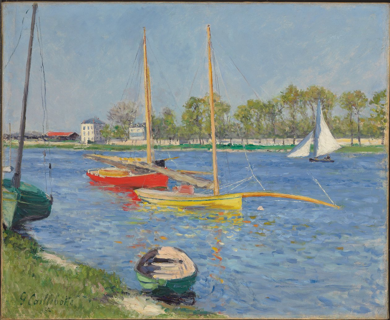 De Seine bij Argenteuil, 1882 door Gustave Caillebotte