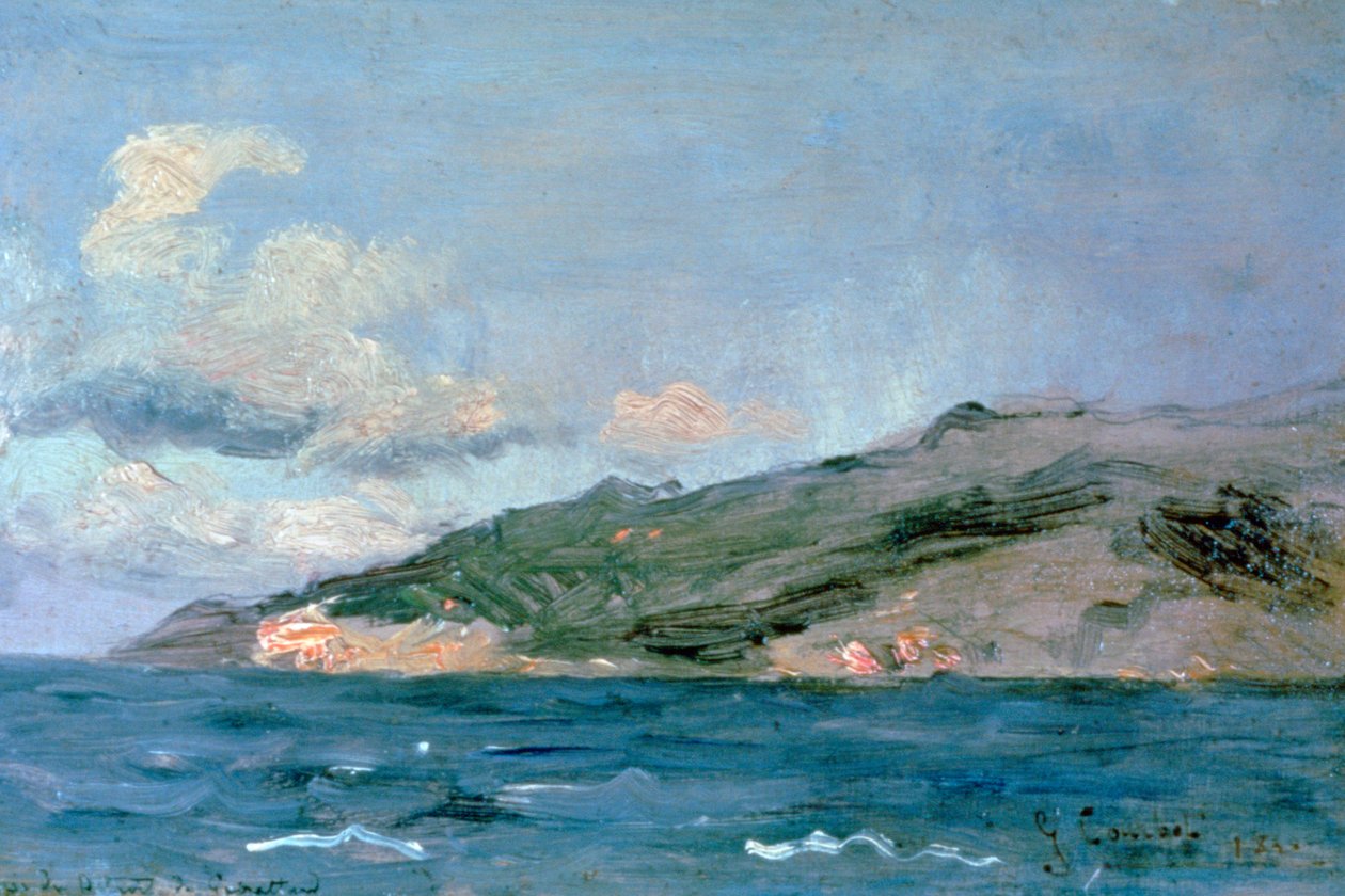 Ingang naar de Straat van Gibraltar, 1848 door Gustave Courbet