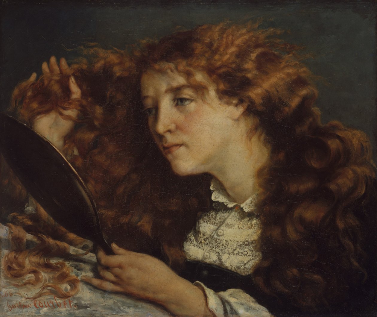 Jo, La Belle Irlandaise, 1865-66 door Gustave Courbet