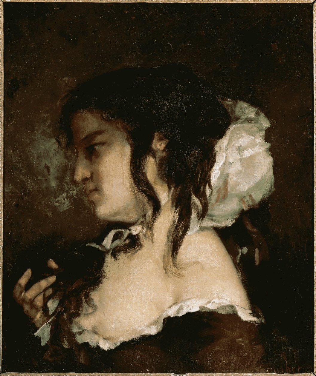 De reflectie door Gustave Courbet