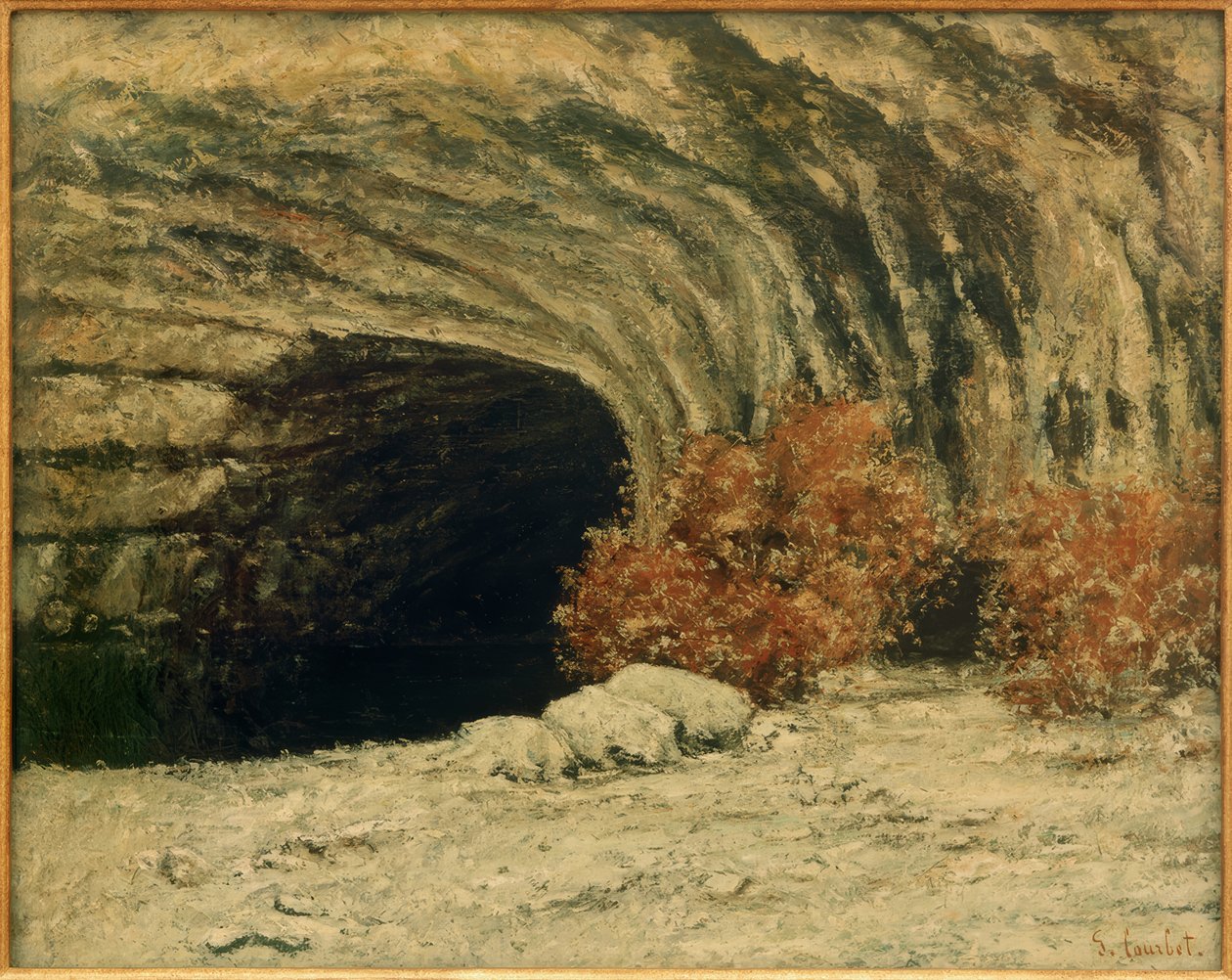 De Bron van de Loue, Winter door Gustave Courbet