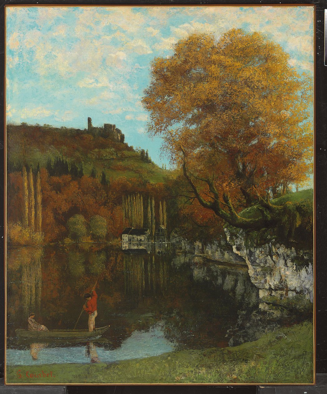 De Spiegel van Scey-en-Varais, 1864-68 door Gustave Courbet