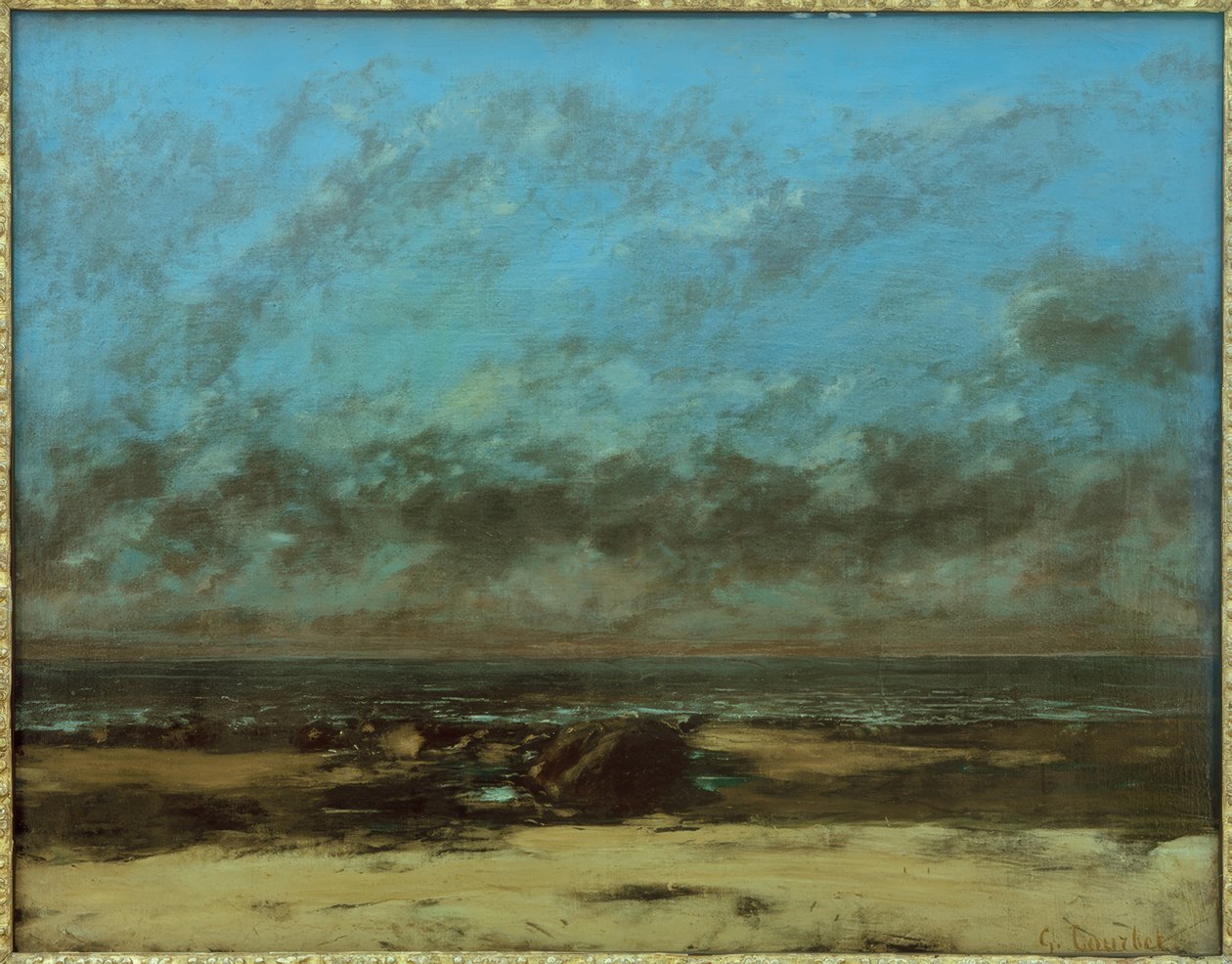 Zeegezicht, eb door Gustave Courbet