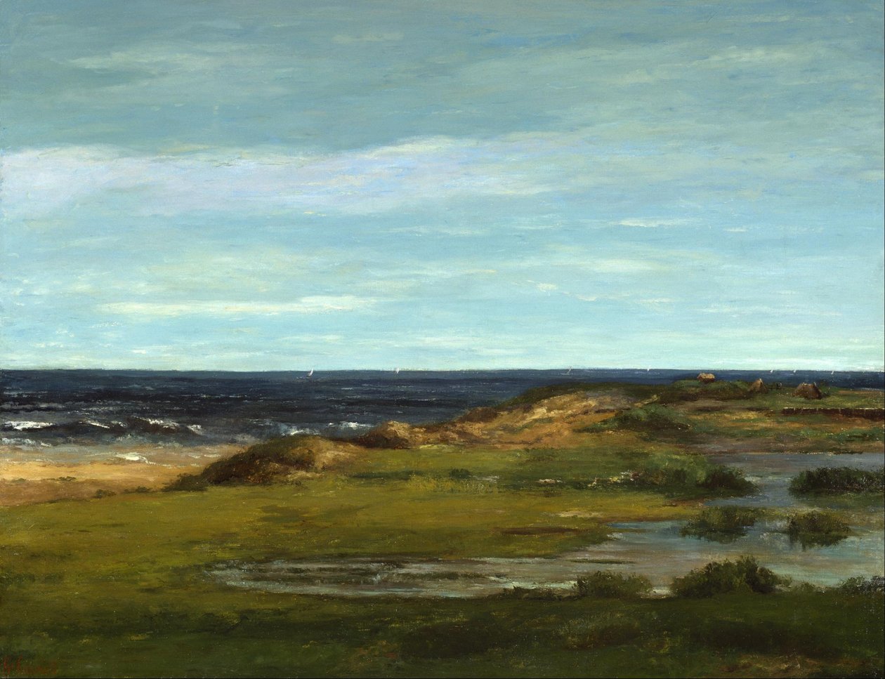 Zeegezicht door Gustave Courbet