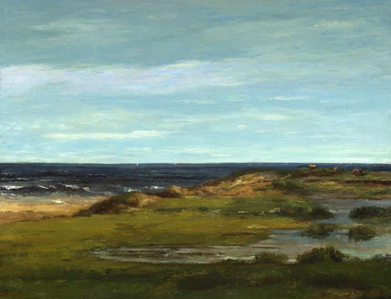 Zeegezicht door Gustave Courbet