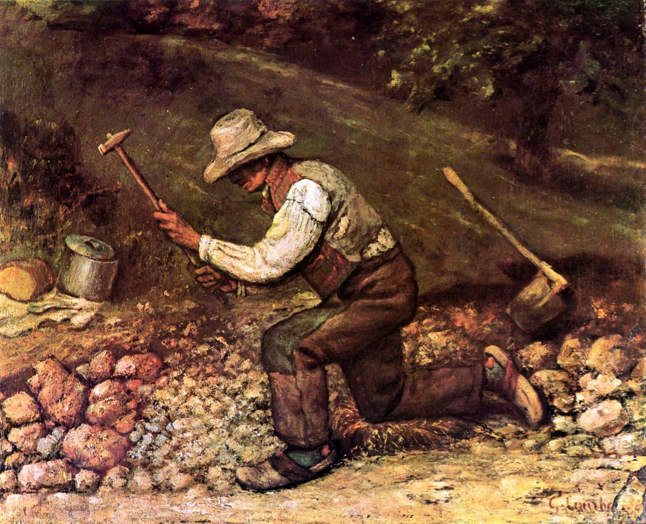 Steenhouwer door Gustave Courbet