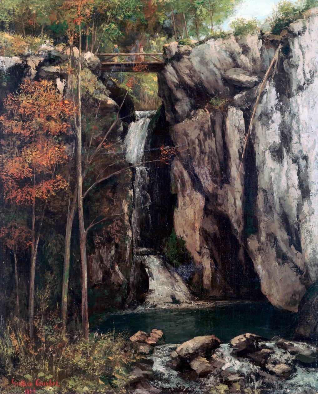 De kloof bij Conches, 1864 door Gustave Courbet