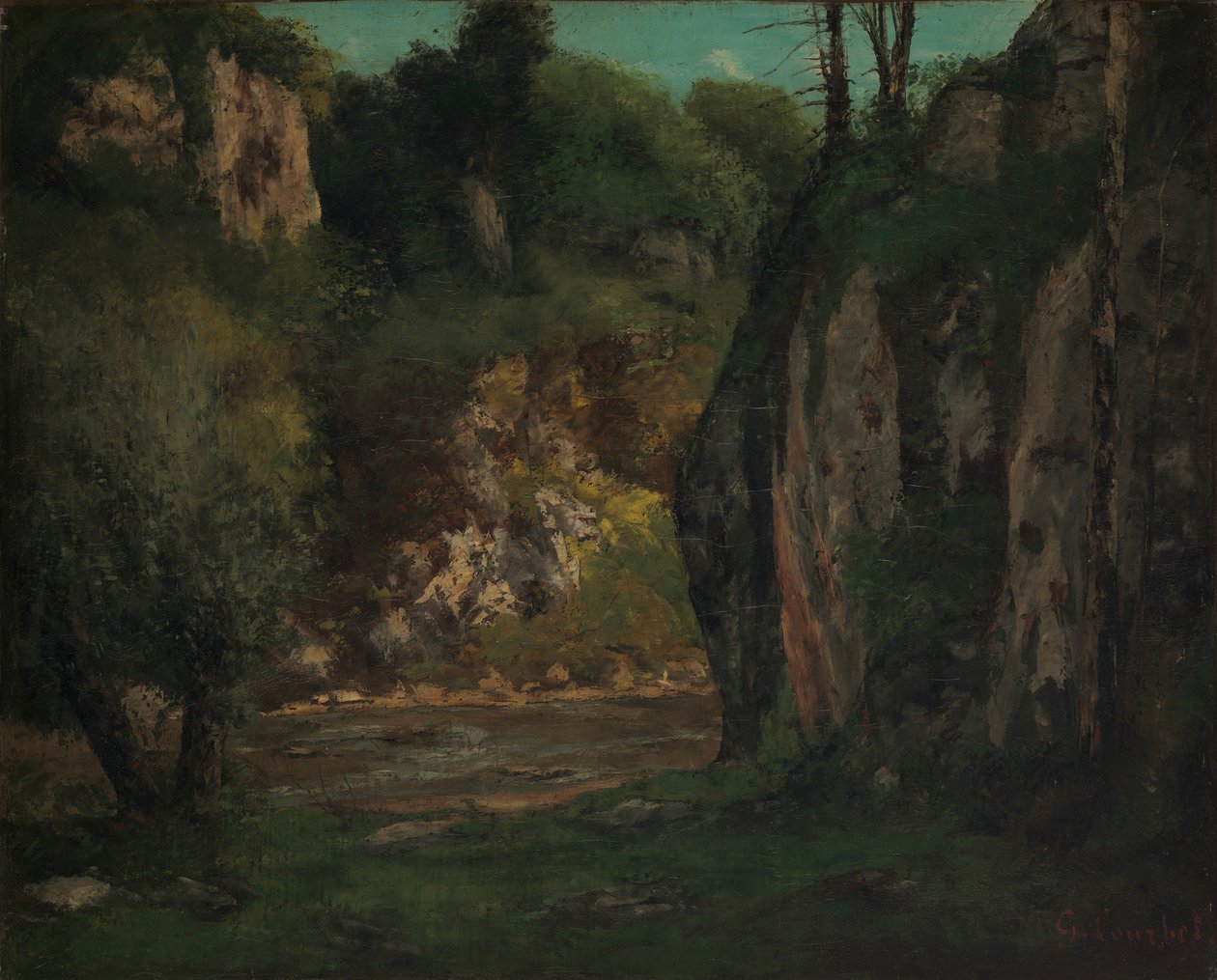 De Verborgen Beek door Gustave Courbet