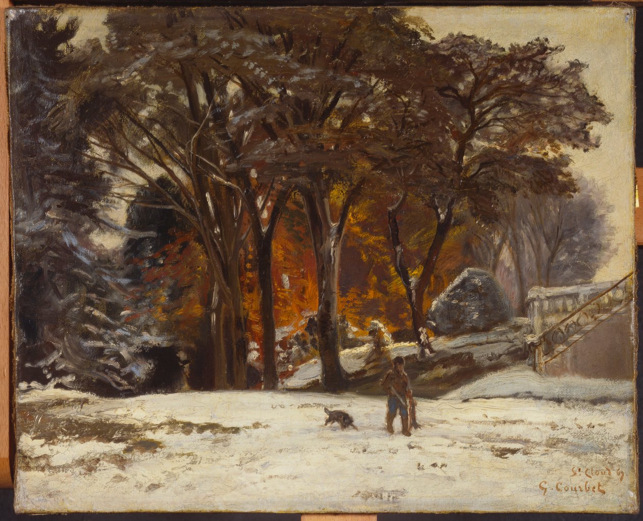 De stroper, 1867 door Gustave Courbet