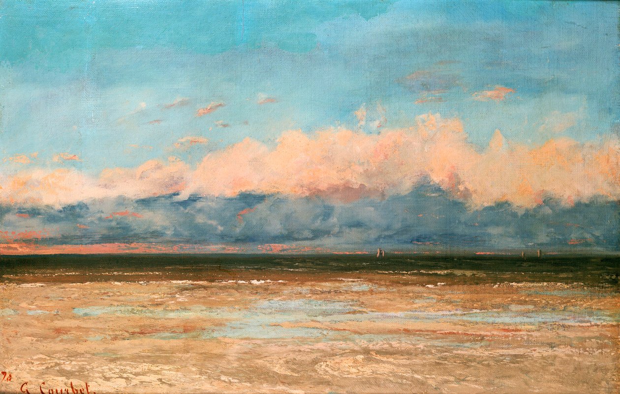 De Zee bij Palavas door Gustave Courbet