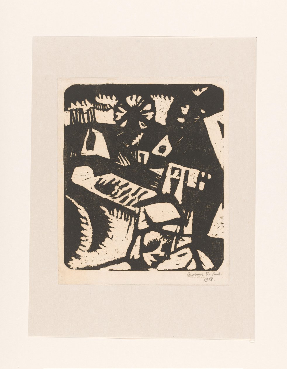 Landschap door Gustave De Smet (signed by artist)