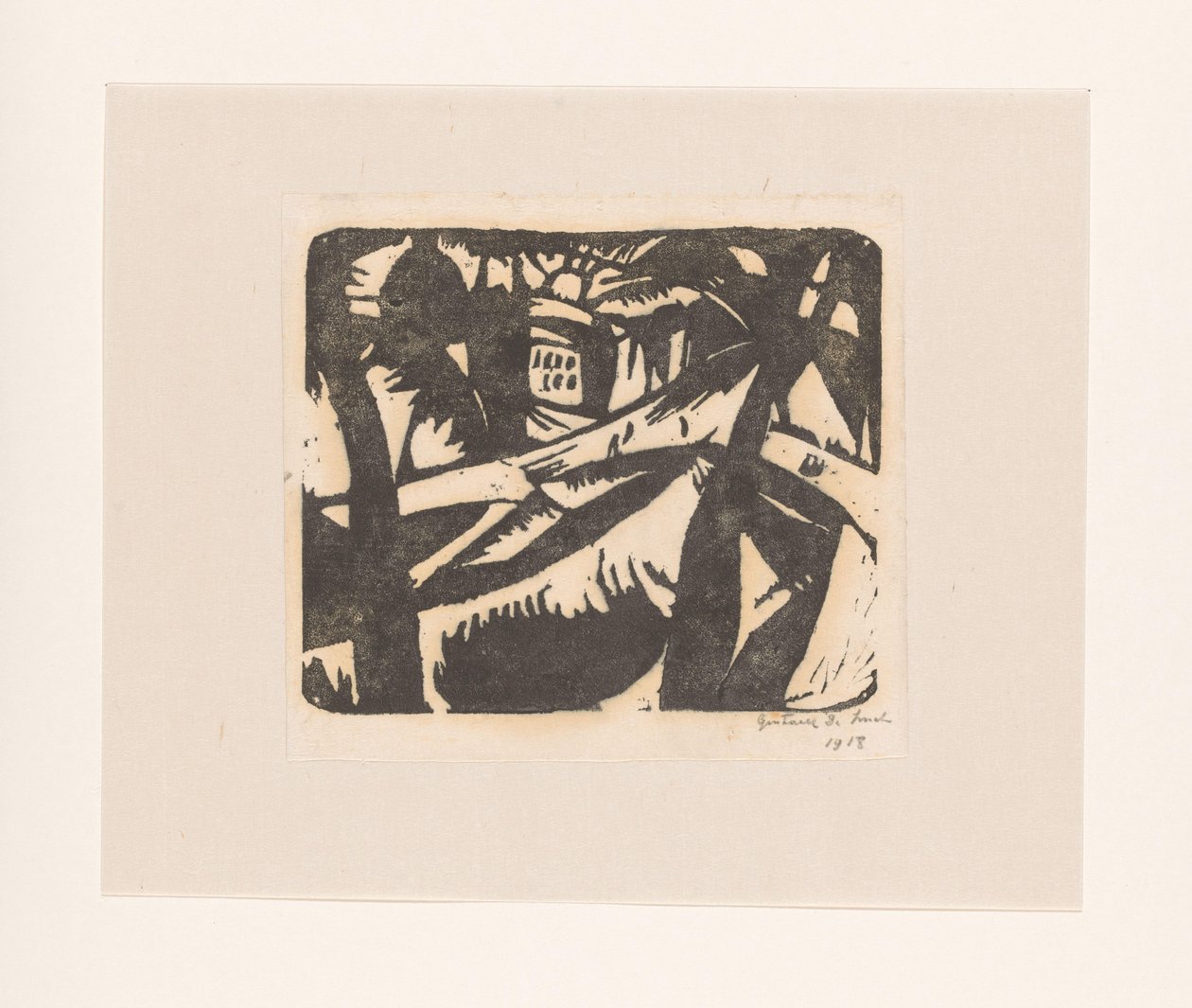 Landschap door Gustave De Smet (signed by artist)