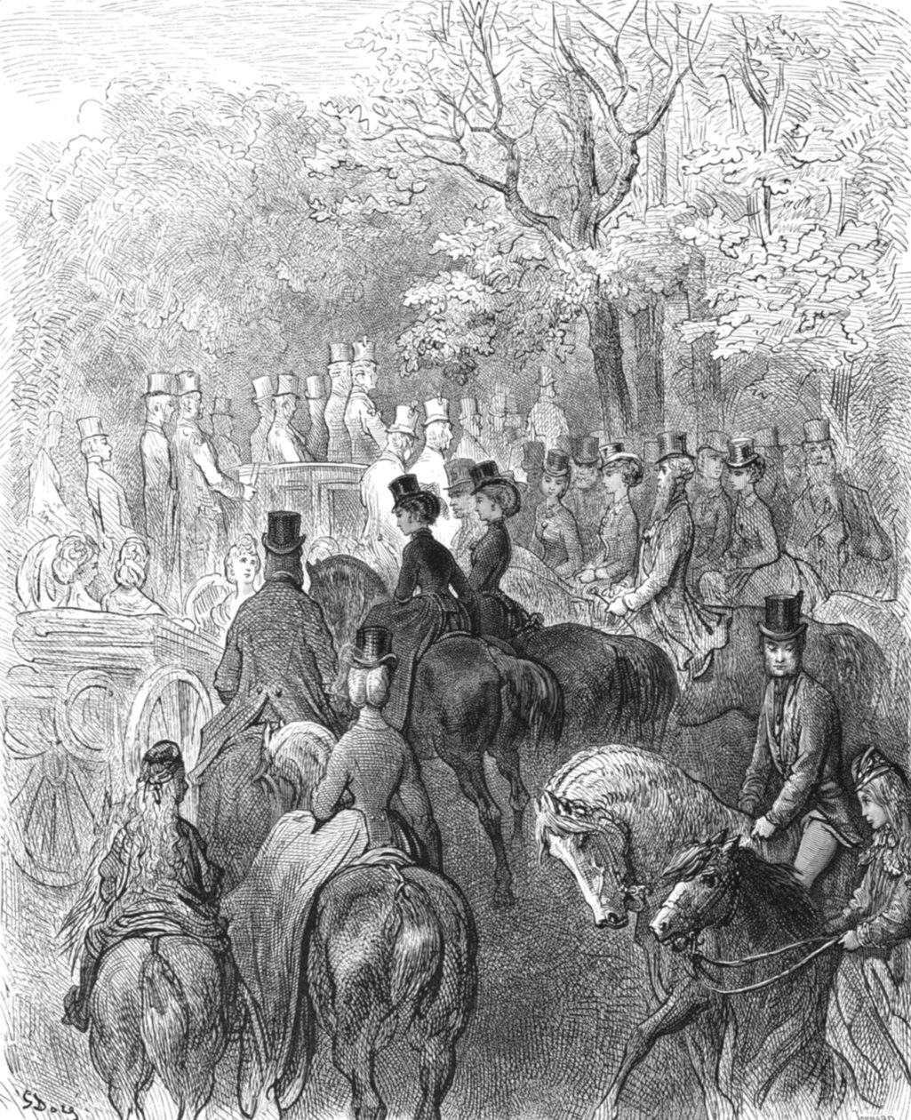 Middag in het Park door Gustave Dore