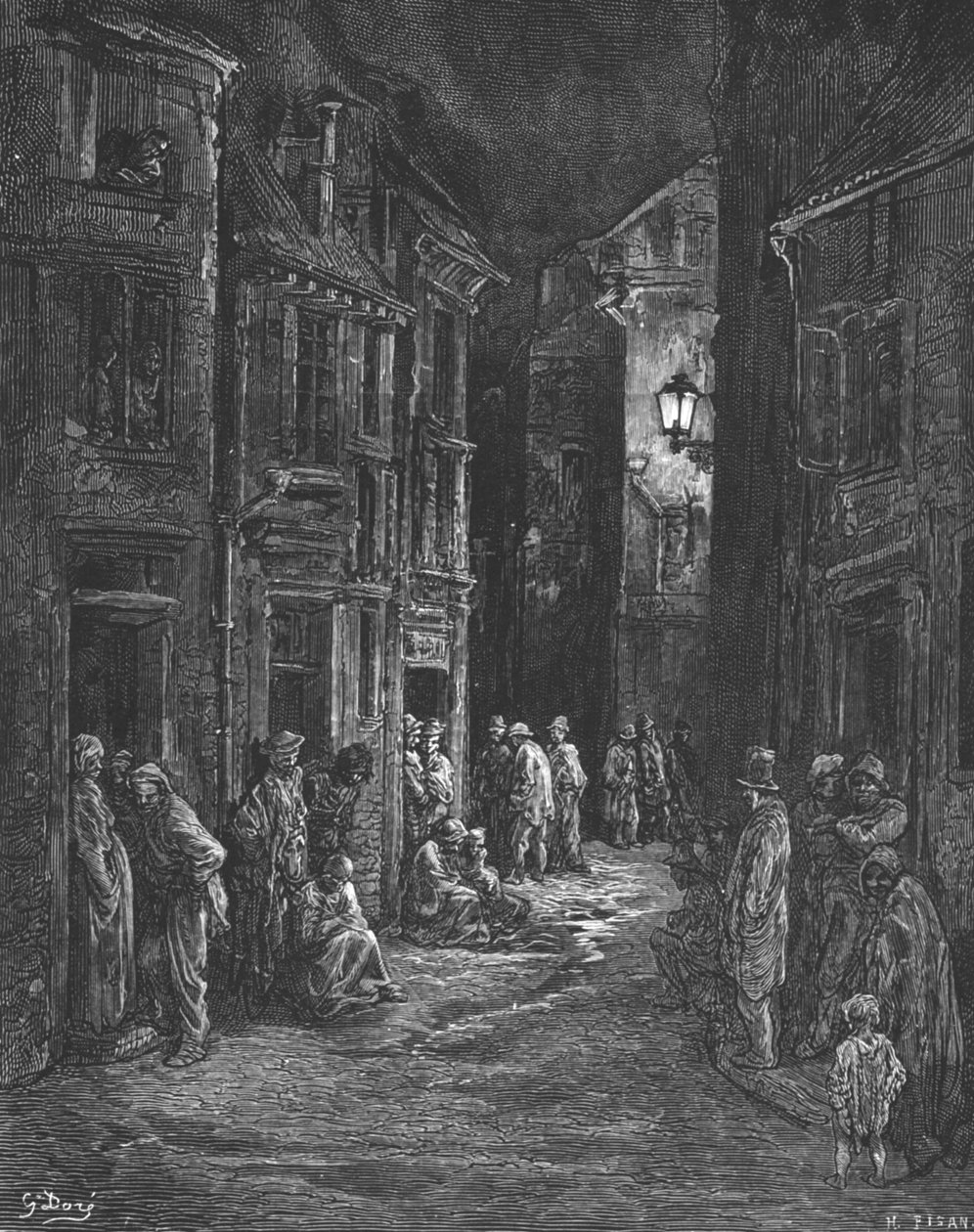 Bluegate Fields door Gustave Dore