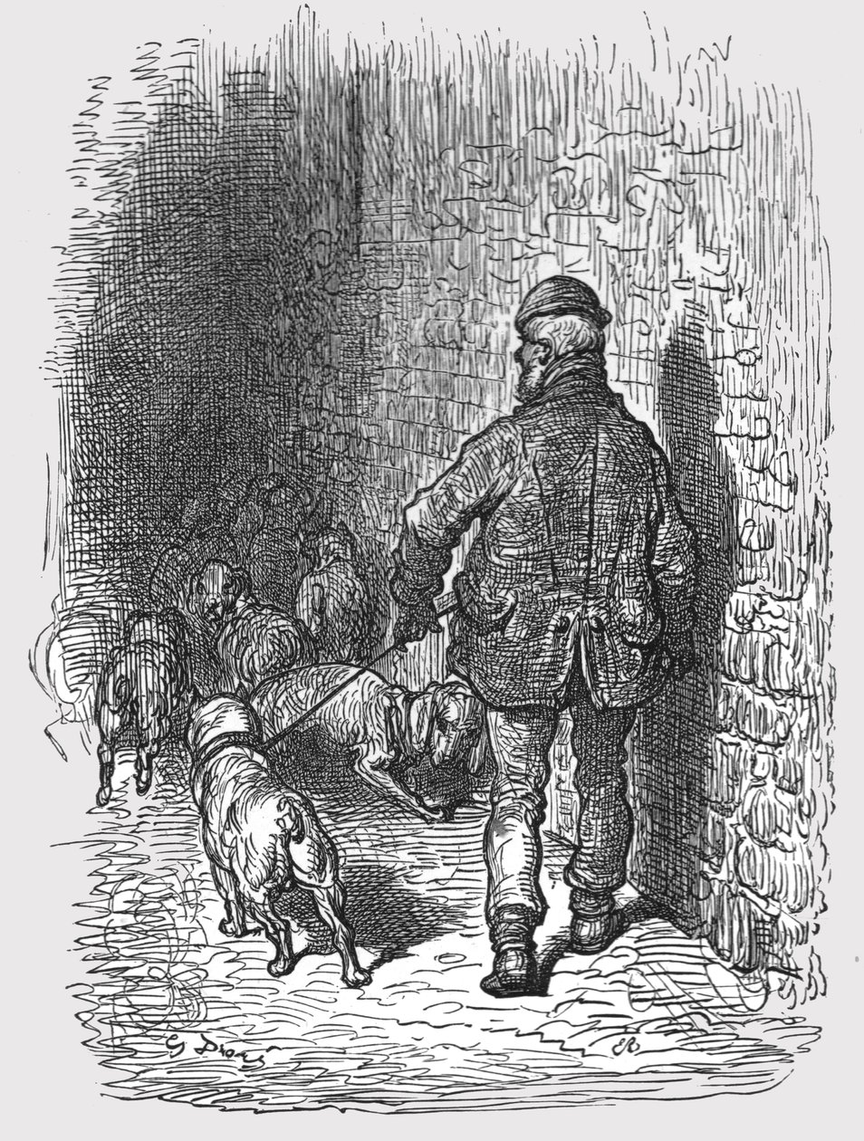 Bulldogs, 1872 door Gustave Dore