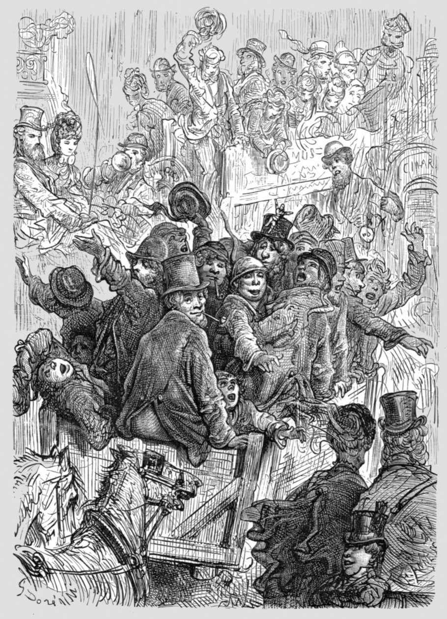 Thuis van de Hampton Court Races, 1872 door Gustave Dore