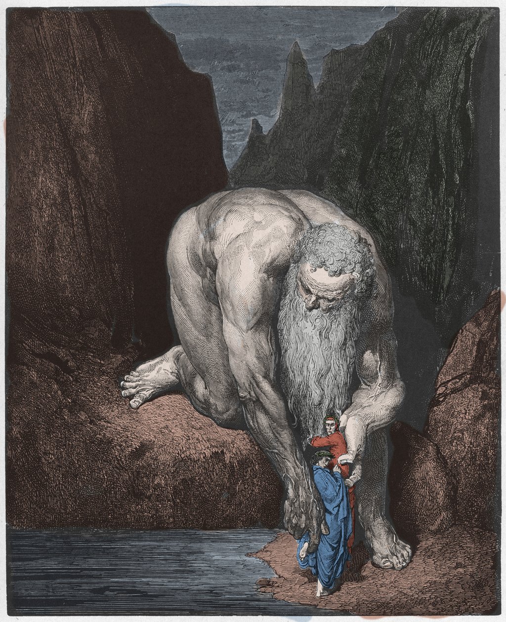 Inferno, Canto 31: De reus Antaeus door Gustave Dore