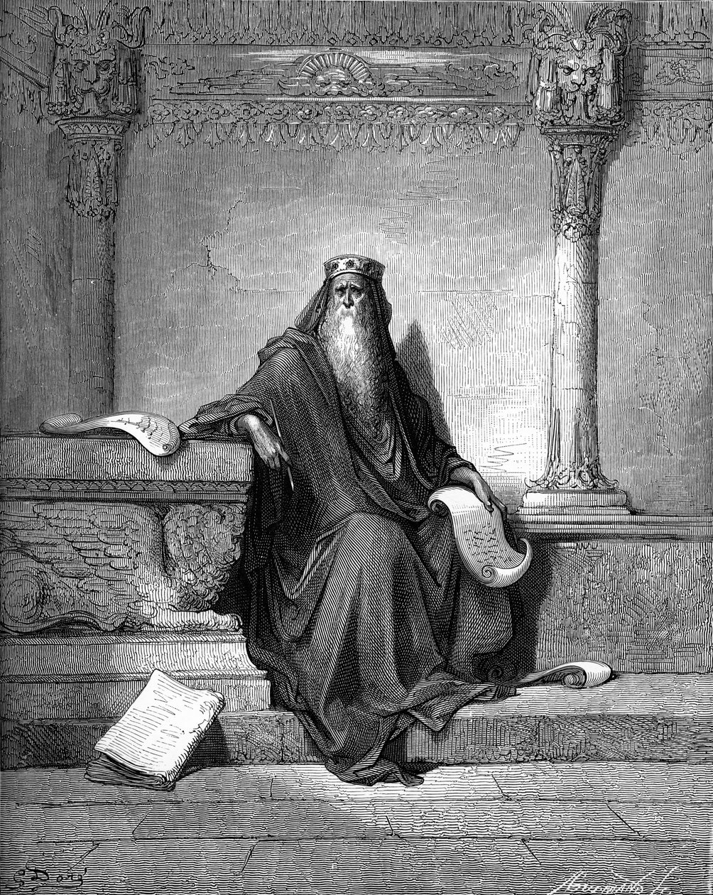 Koning Salomo - Bijbel door Gustave Dore