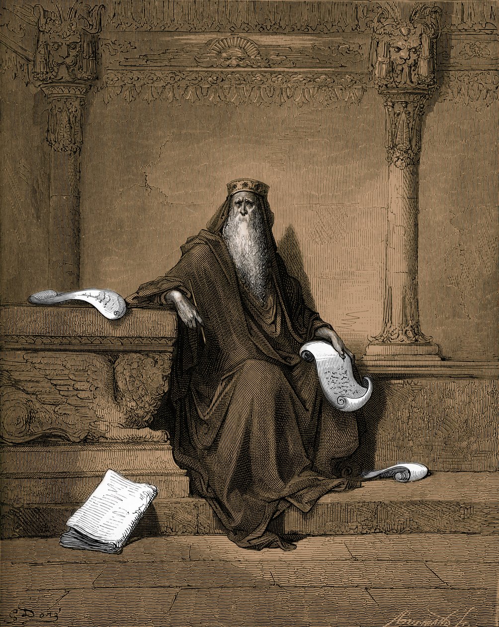 Koning Salomo - Bijbel door Gustave Dore