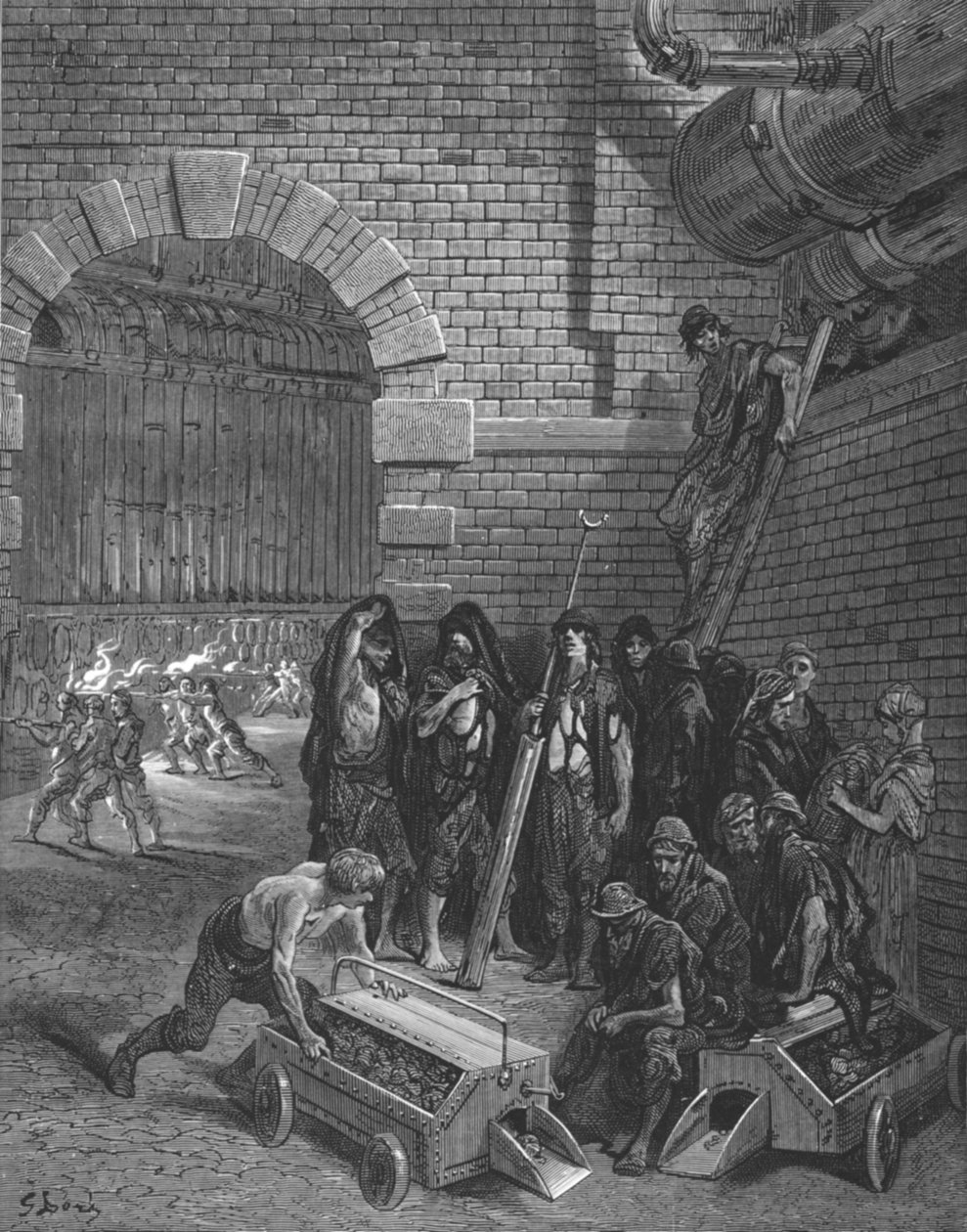 Lambeth Gasfabriek, 1872 door Gustave Dore