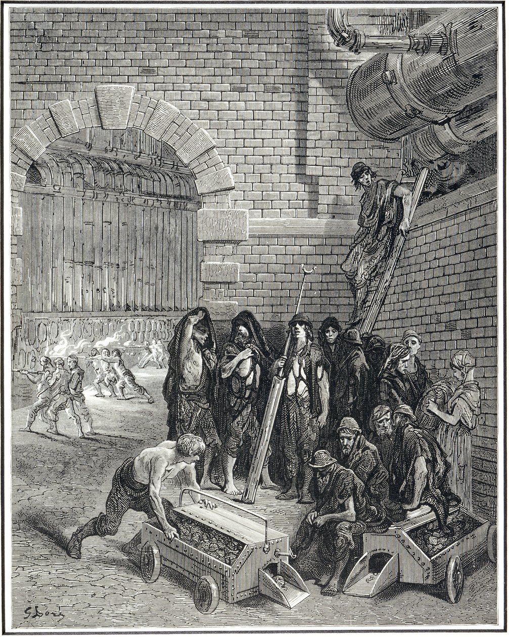 Lambeth Gasfabrieken, 1872 door Gustave Dore