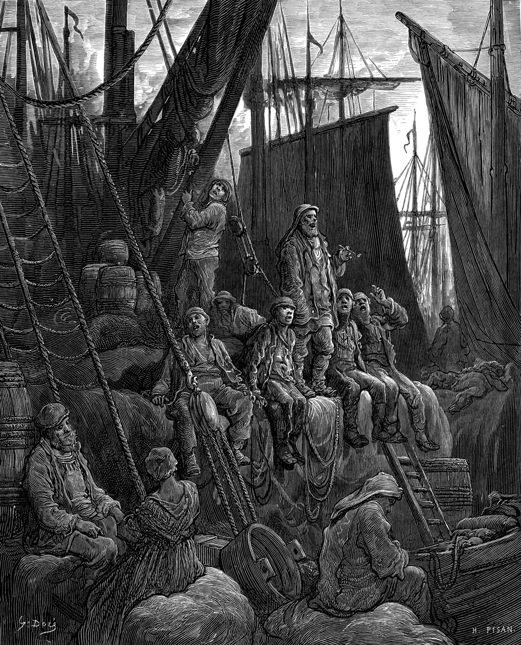 Bij Billingsgate door Gustave Dore