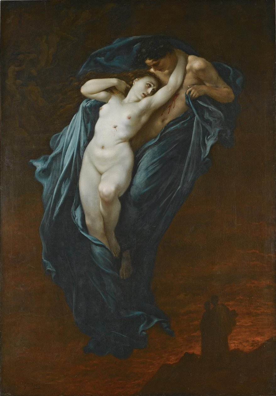 Paolo en Francesca door Gustave Dore