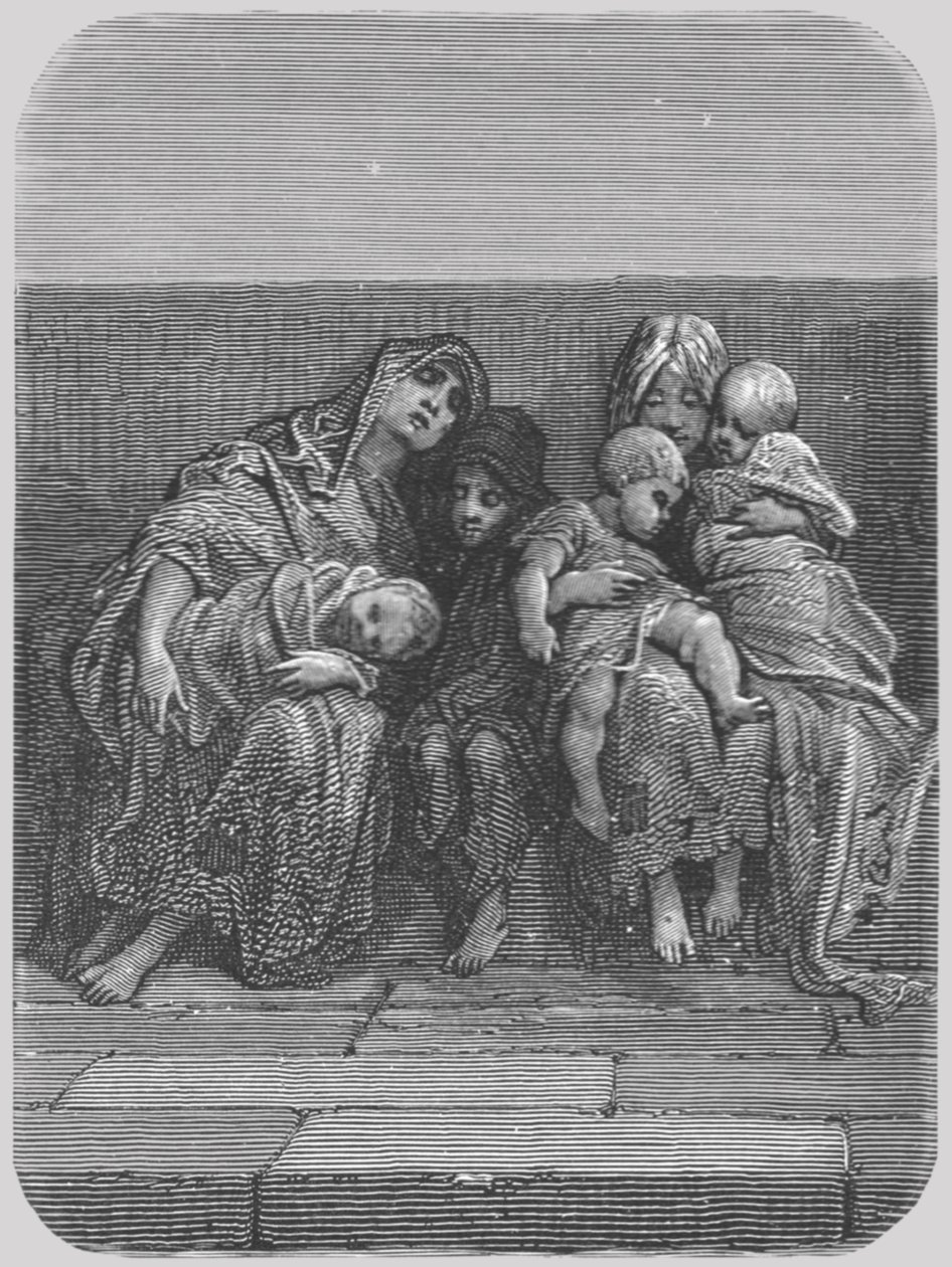 Rustend op de brug, 1872 door Gustave Dore