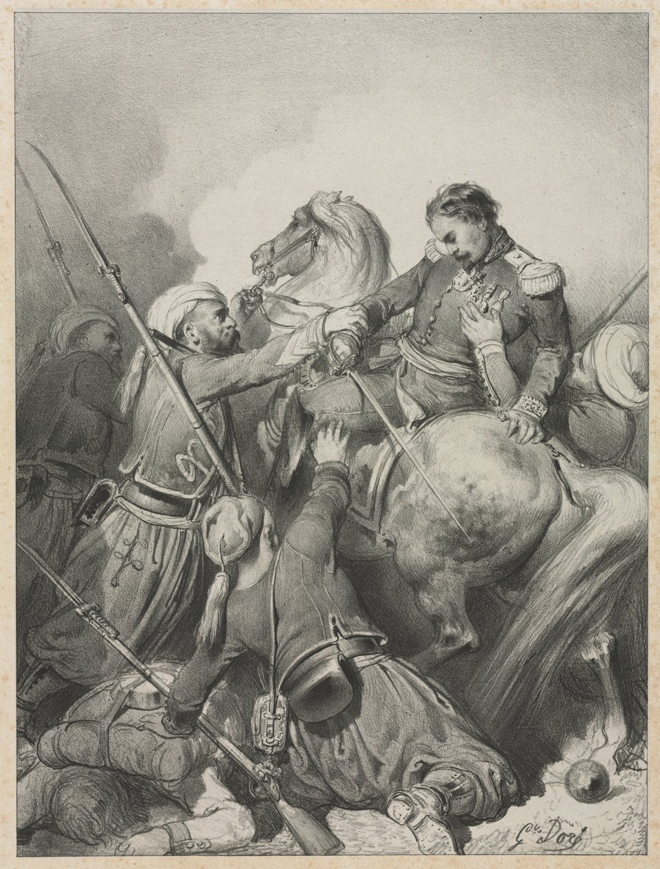 Sardijnse officier door Gustave Dore