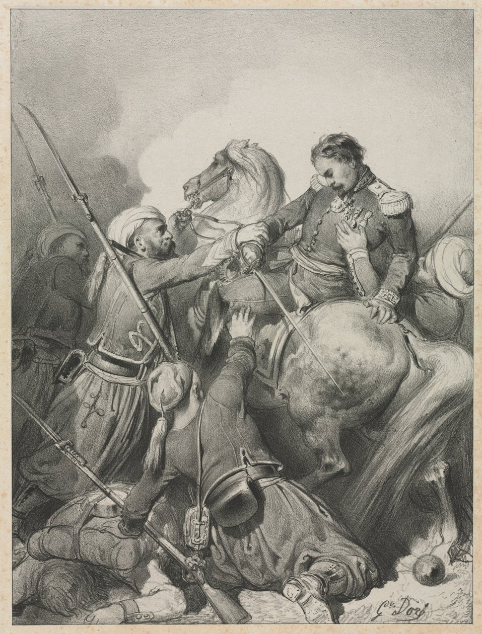 Sardijnse officier door Gustave Dore