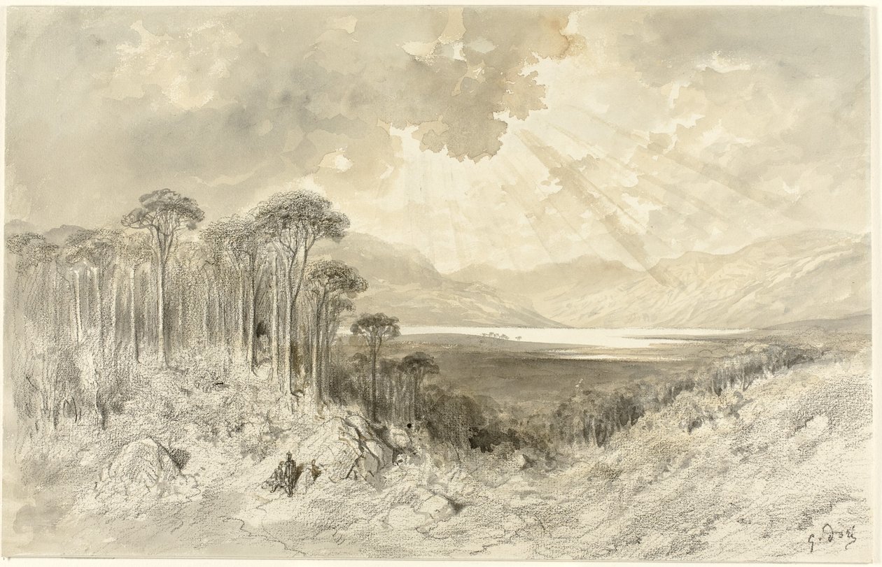 Schots landschap, 1873 door Gustave Dore