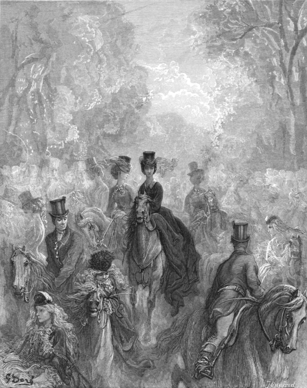 De damesmijl door Gustave Dore