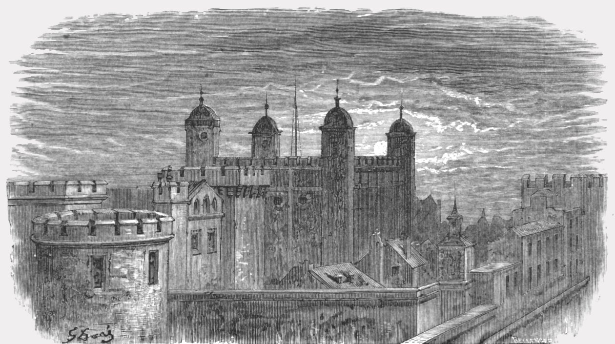Tower of London, 1872 door Gustave Dore