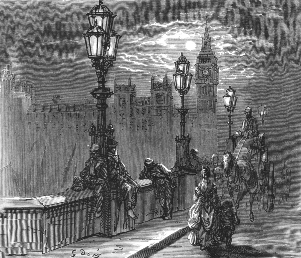 Victoria Embankment door Gustave Dore