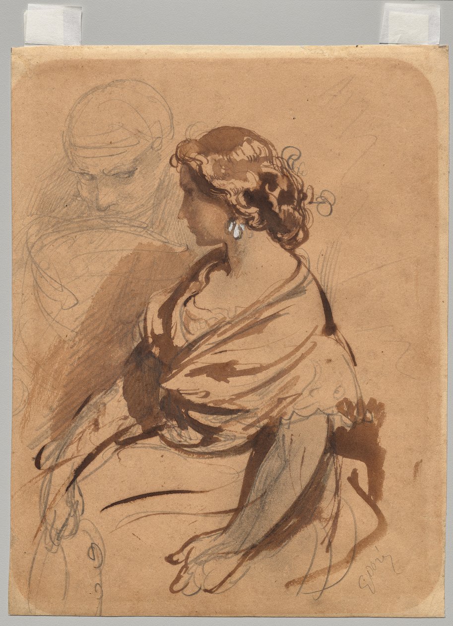Jonge vrouw uit Valence door Gustave Dore