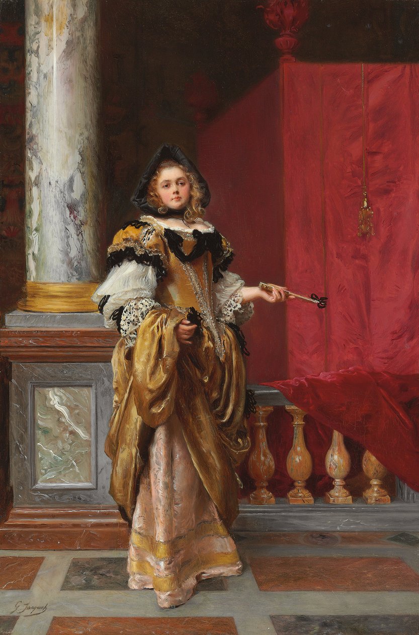 Aankomst op het Bal door Gustave Jacquet