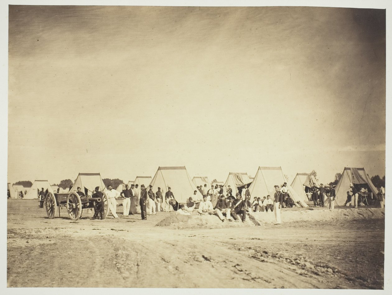 Artilleriekampement, Camp de Châlons door Gustave Le Gray