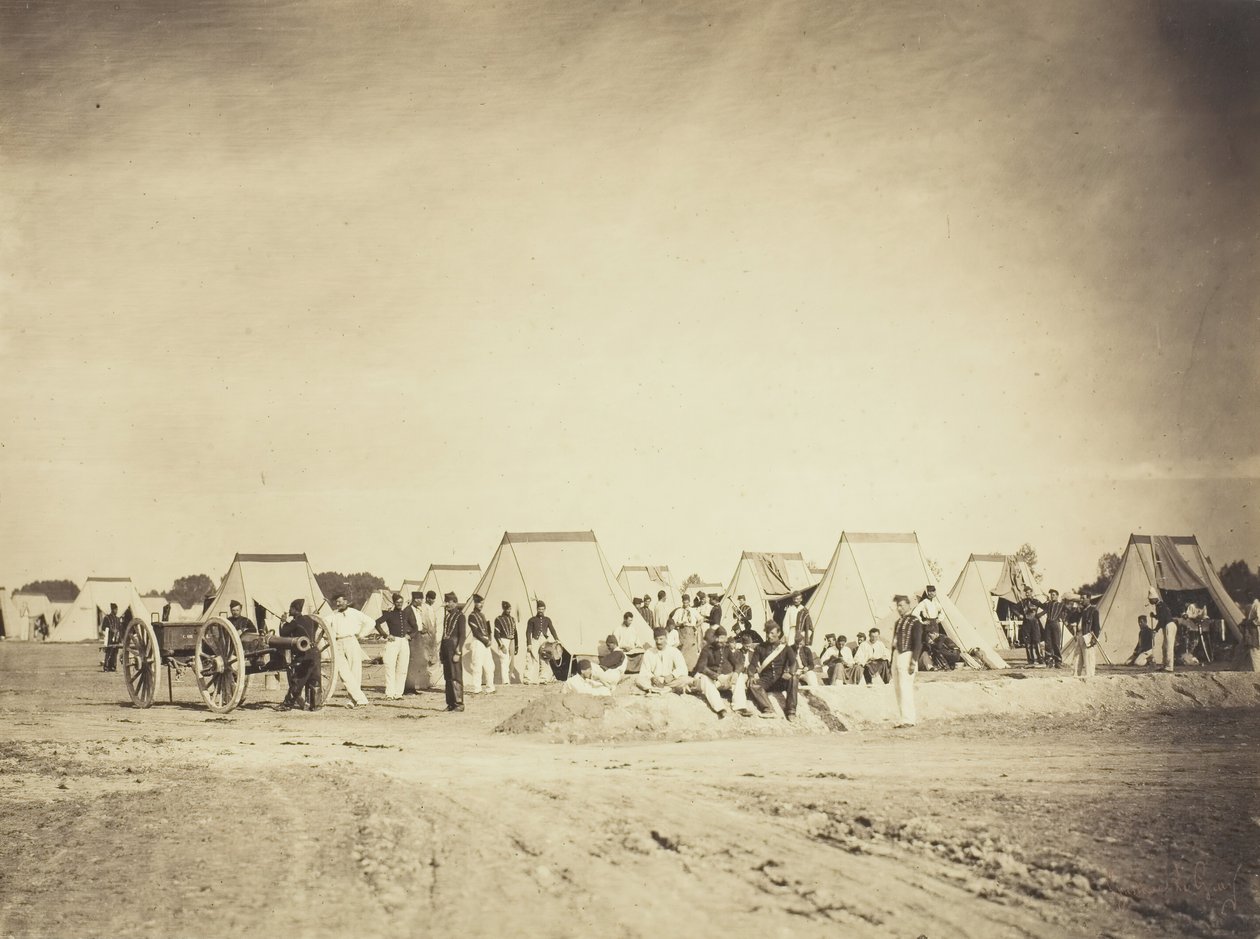 Artilleriekamp, Camp de Châlons door Gustave Le Gray