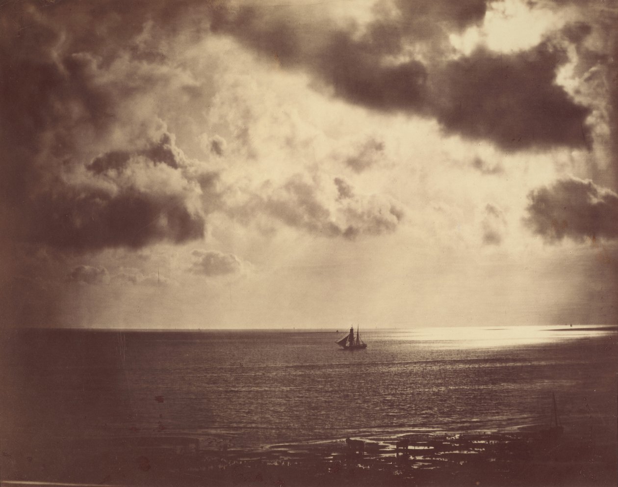 Brik op het Water door Gustave Le Gray