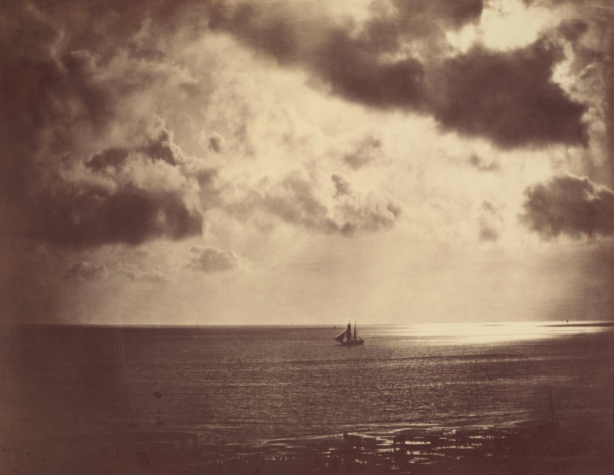 Brik op het Water door Gustave Le Gray