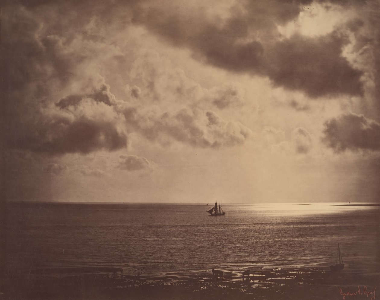 Brik op het Water, 1856 door Gustave Le Gray