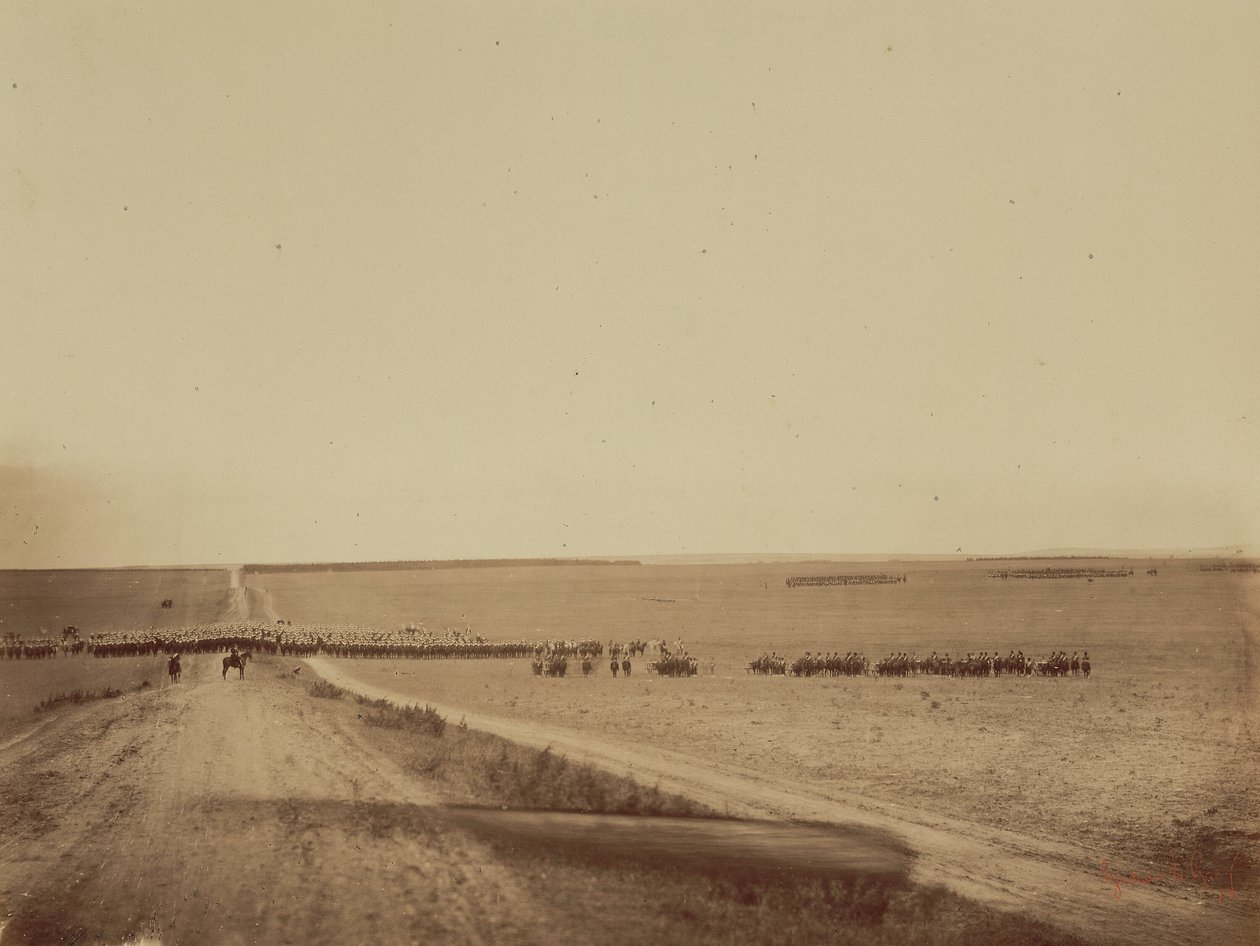 Manoeuvres, Kamp de Châlons door Gustave Le Gray