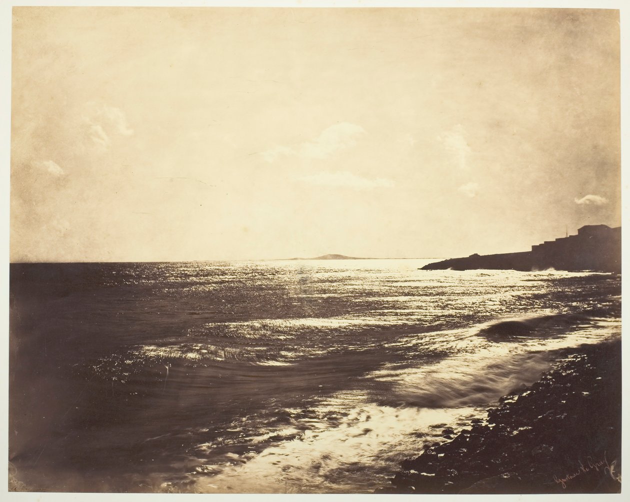 Middellandse Zee met de Berg Agde door Gustave Le Gray