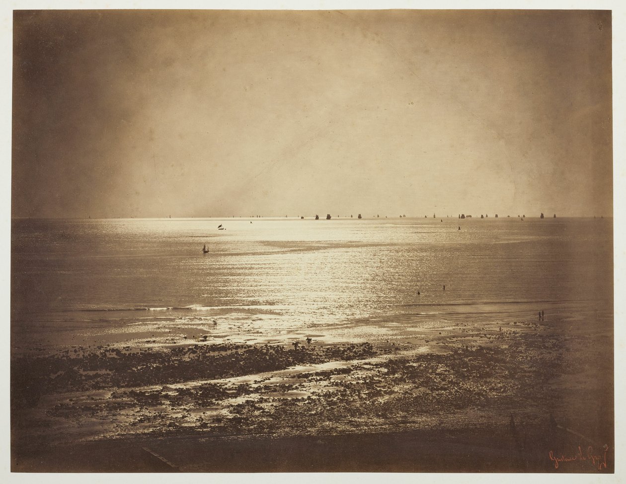 Zeegezicht, Normandië door Gustave Le Gray