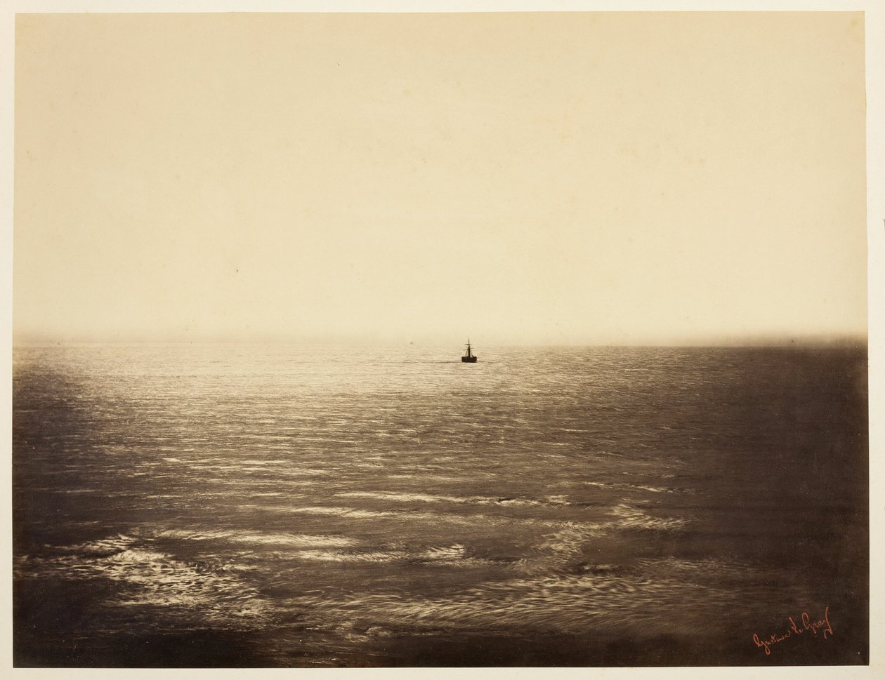 De stoomboot door Gustave Le Gray