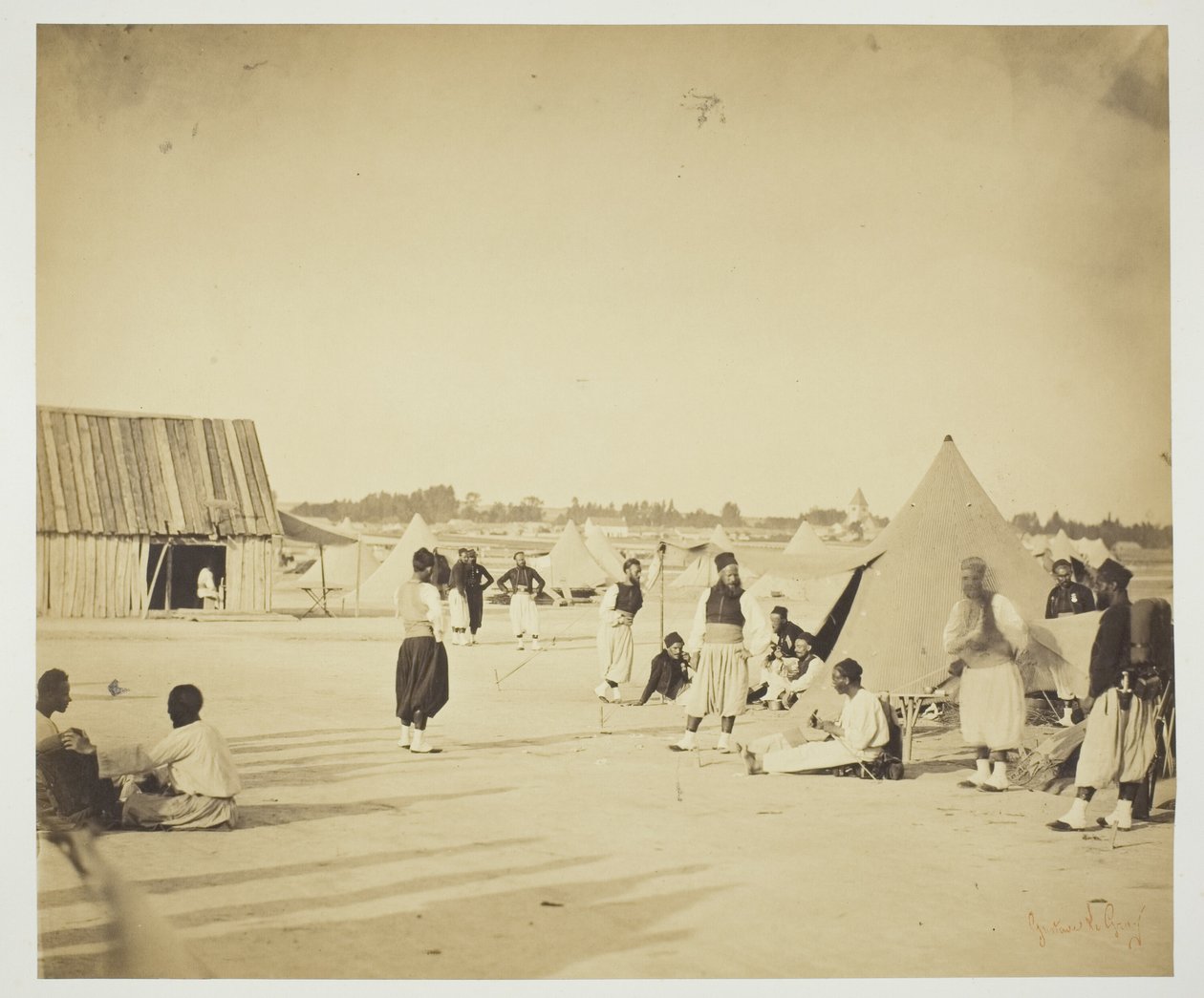 Zonder titel (Zouaven) door Gustave Le Gray