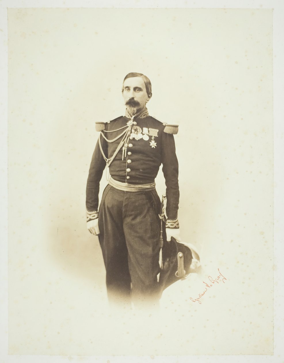 Zonder titel [Franse officier] door Gustave Le Gray
