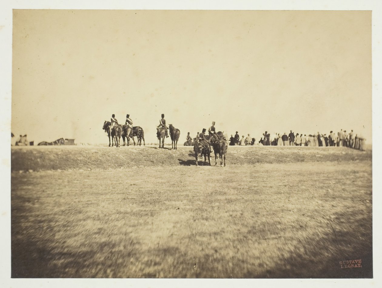 Zonder titel [cavalerie], 1857 door Gustave Le Gray